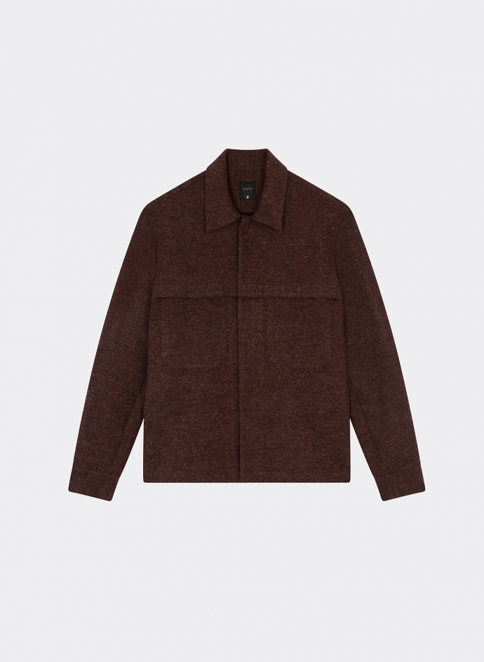 Snap Jacket in double face Japanese wool
