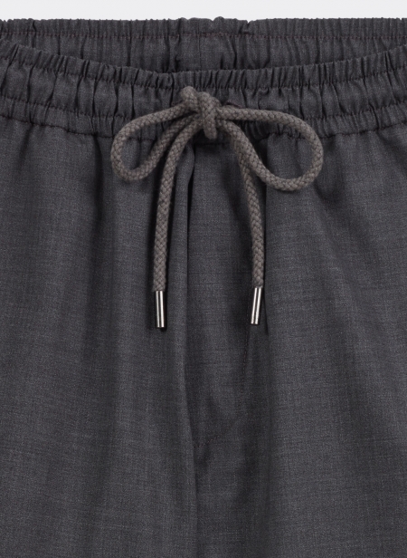 Trousers in Fresco Wool Aviatic