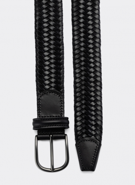 Andersons Classic 3.5 Cm Stretch Woven Leather Belt