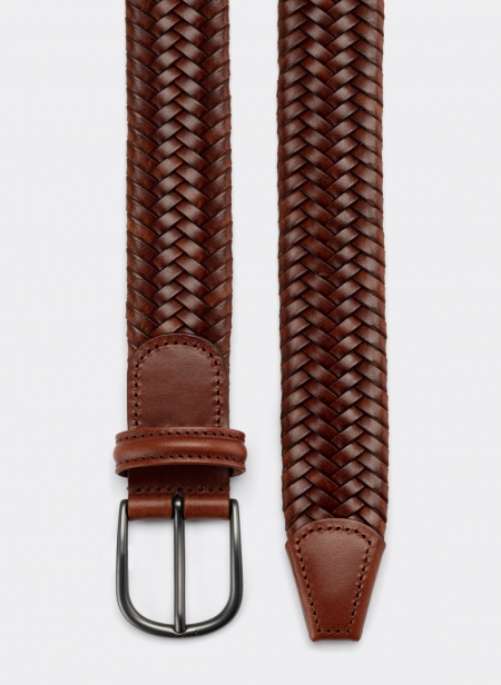 Ceinture Andersons Cuir Woven Stretch