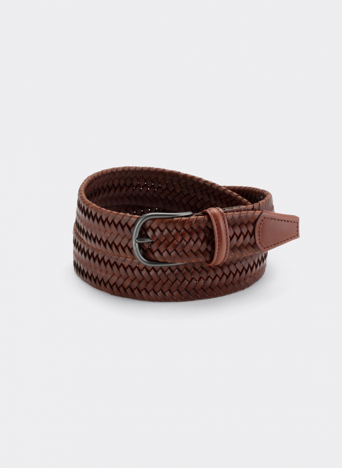 Andersons Classic 3.5 Cm Stretch Woven Leather Belt