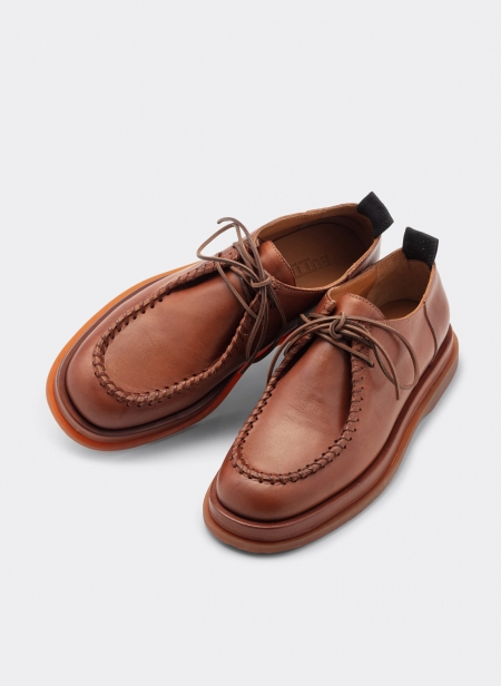 Buttero Laced Loafers Leather
