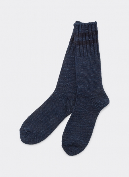 Cotton Wool Mixed Socks Blue Blue Japan