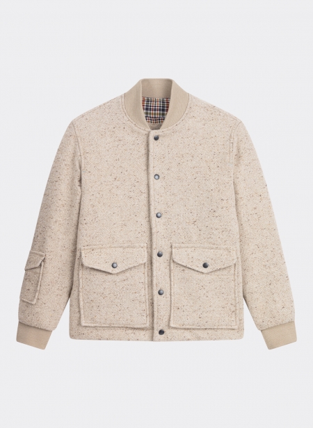 Aviatic Bristol Teddy Jacket Belgian Libeco Linen Wool