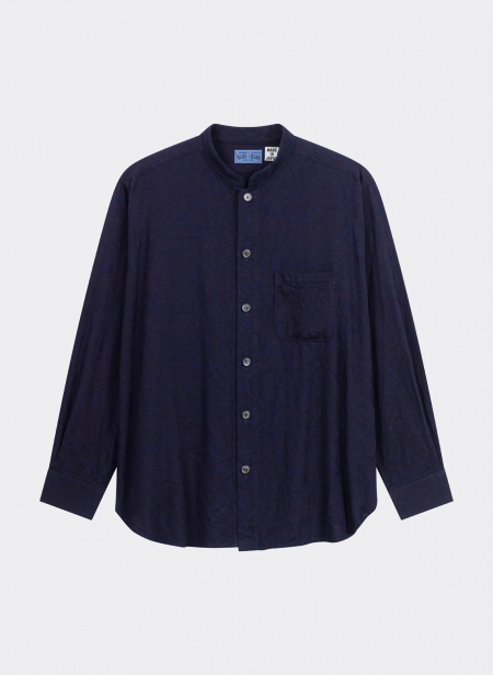 Jacquard Oriental Collar Shirt Woven