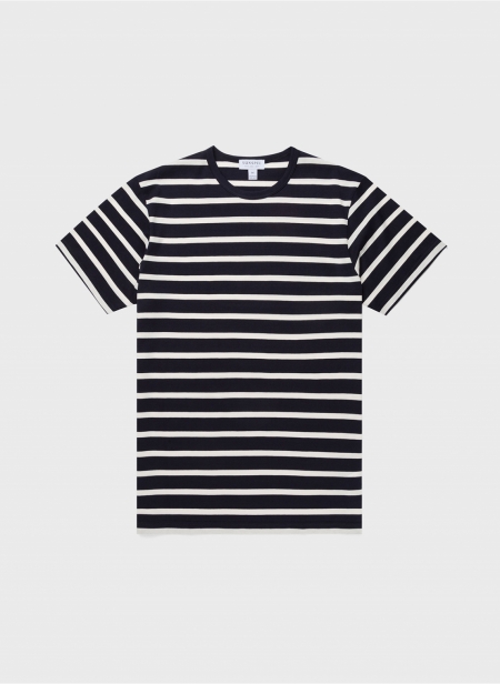 Crew Neck Striped T-shirt Breton Stripe