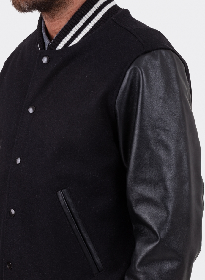 Aviatic Bronco Varsity Jacket Leather