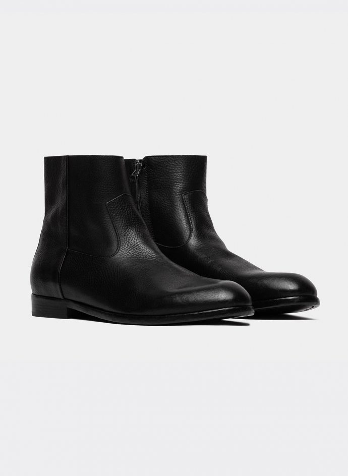 Buttero Floyd Leather Zip Boots Black