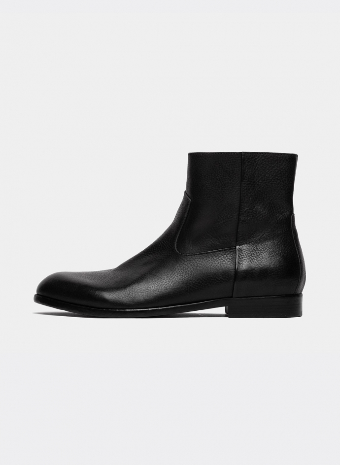 Buttero Floyd Leather Zip Boots Black
