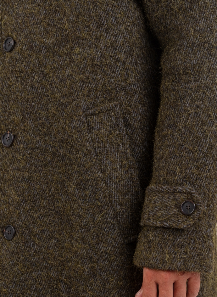 Aviatic Overcoat Raglan Shetland Wool