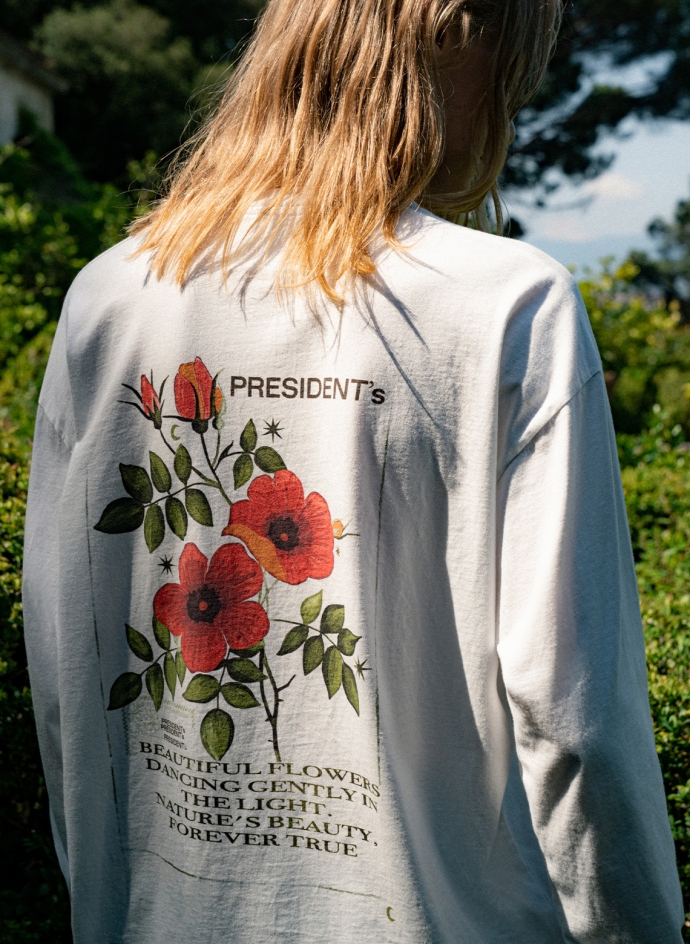 Red Flower L/s T Shirt