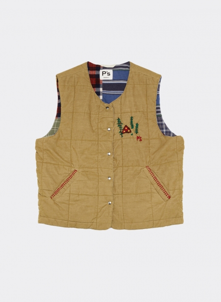 Vest P's Upcycle Vintage Check