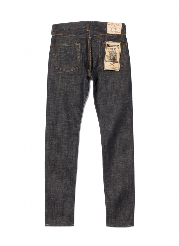 0306-82 Tight Tapered 16oz Slub Texture Denim Momotaro Jeans