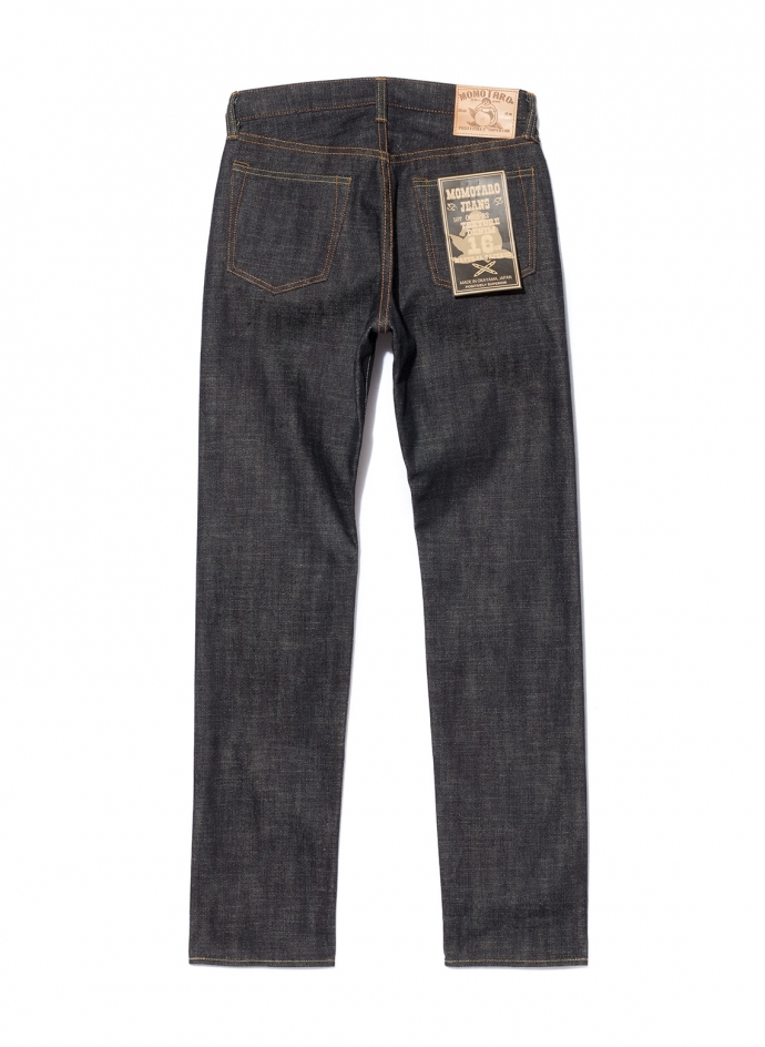 0605-82 16oz Natural Tapered Texture Denim Momotaro Jeans