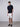 Polo en maille texturée effet éponge Navy