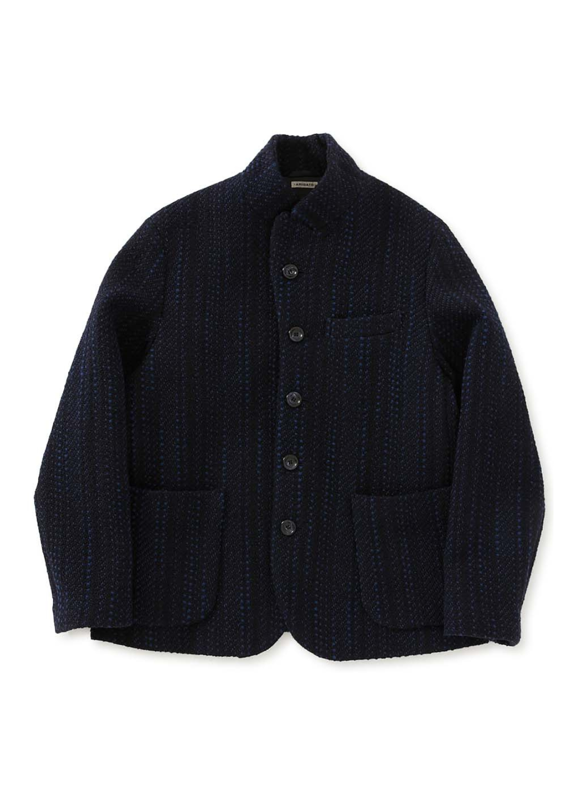 TWEED JACKET WOVEN SLUB NAVY