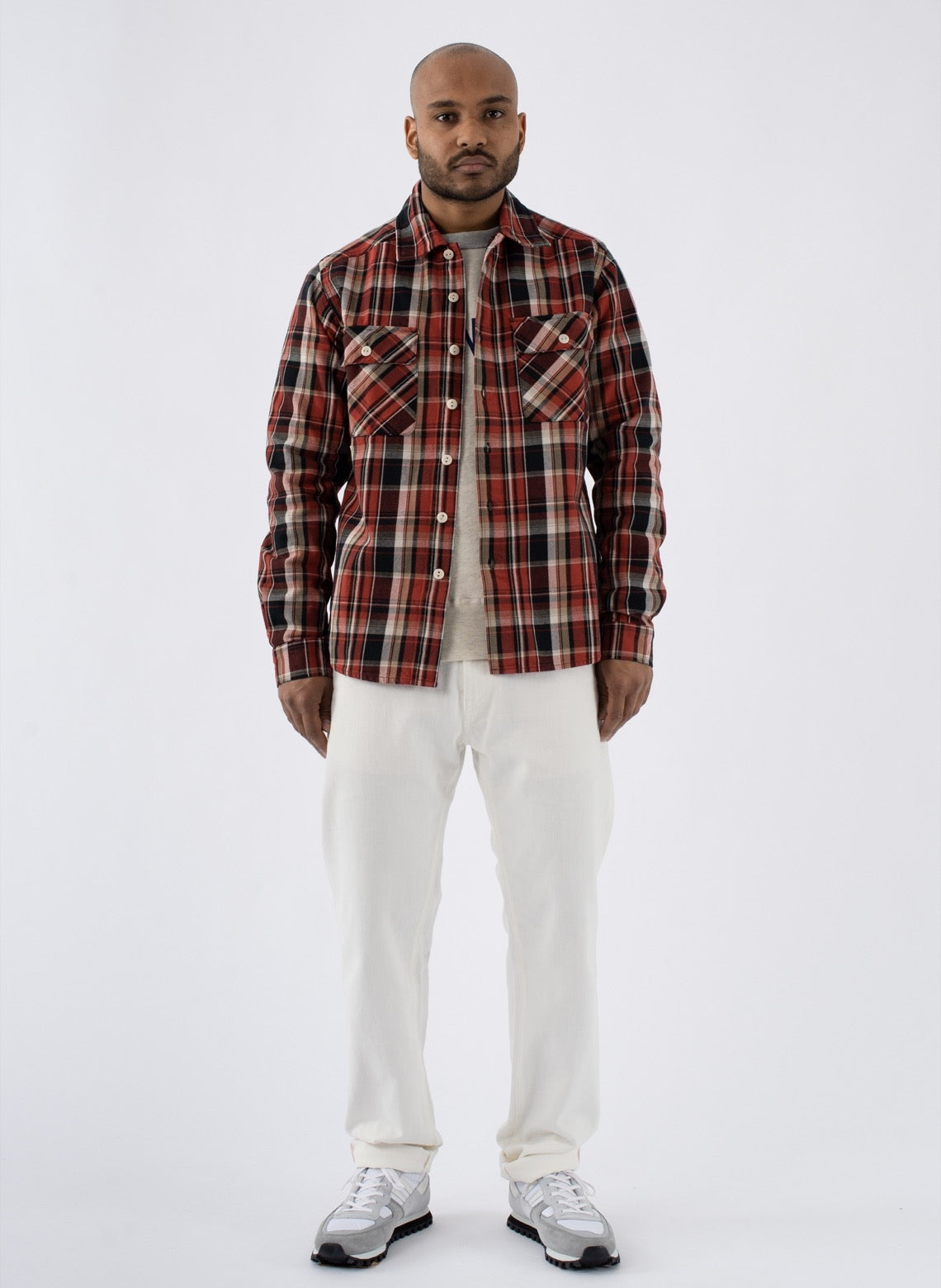 Chemise Lumber Japanese Check Rouge