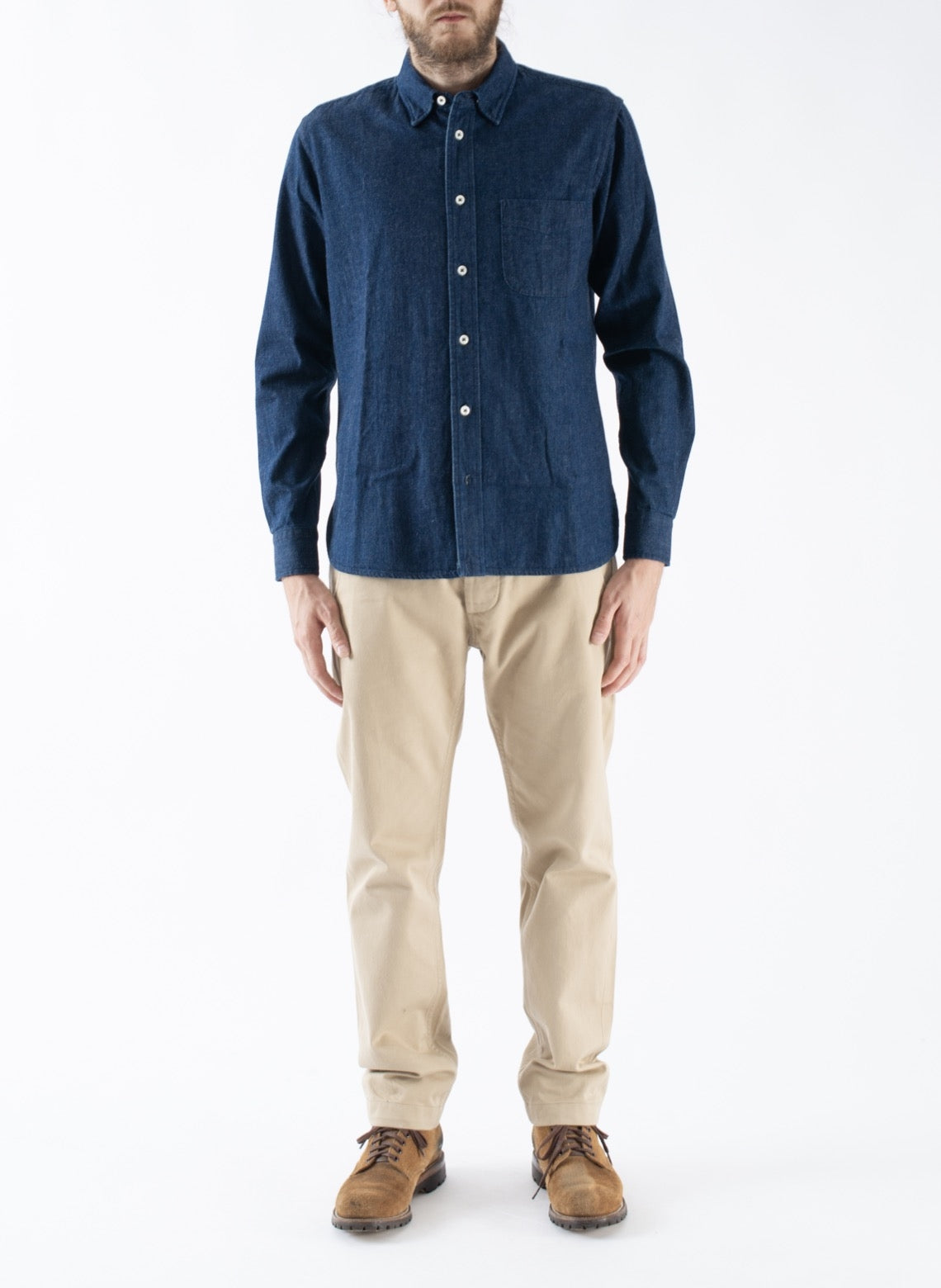 Chemise Slim-Fit Denim Selvedge Japonais