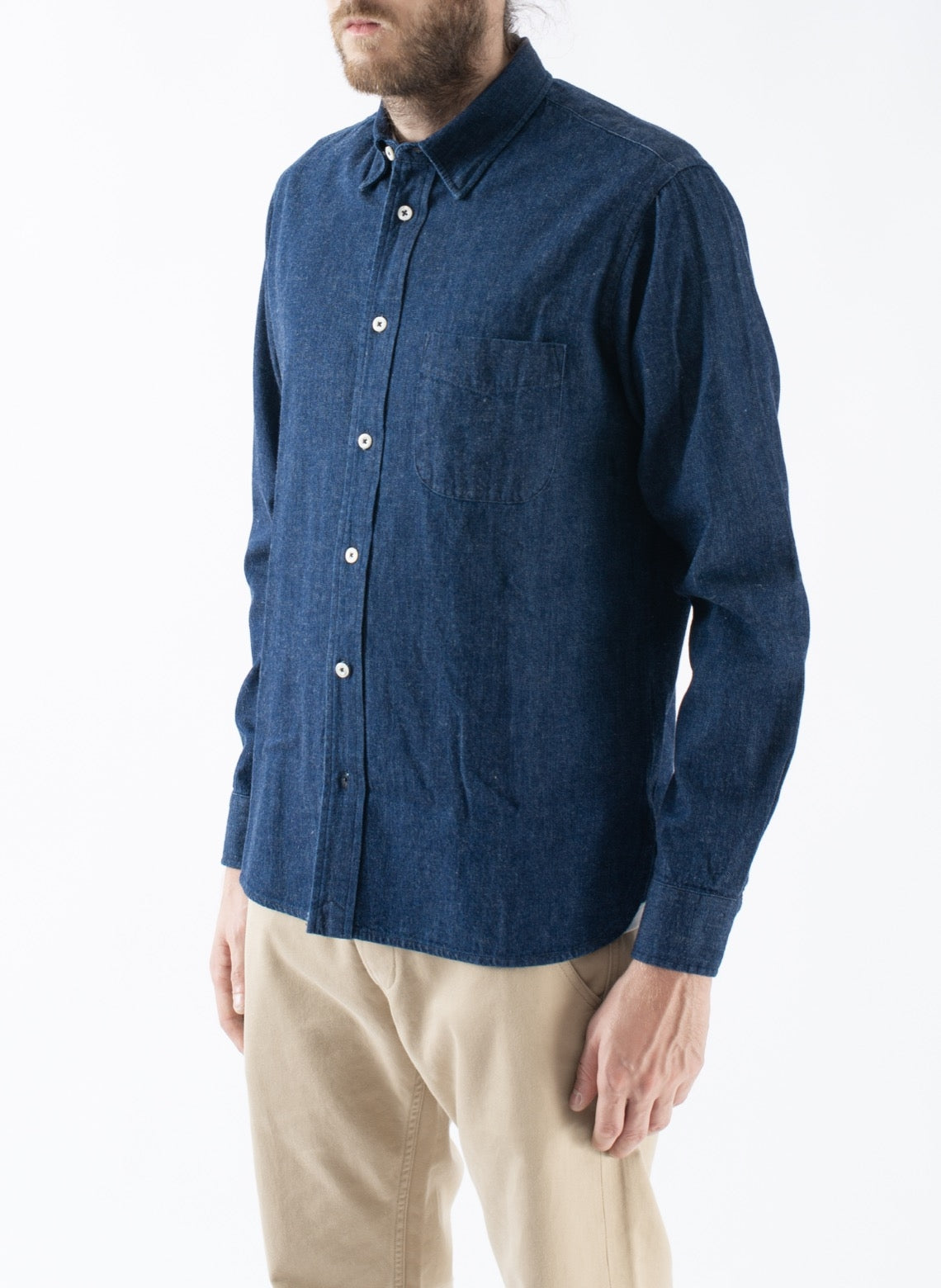 Chemise Slim-Fit Denim Selvedge Japonais