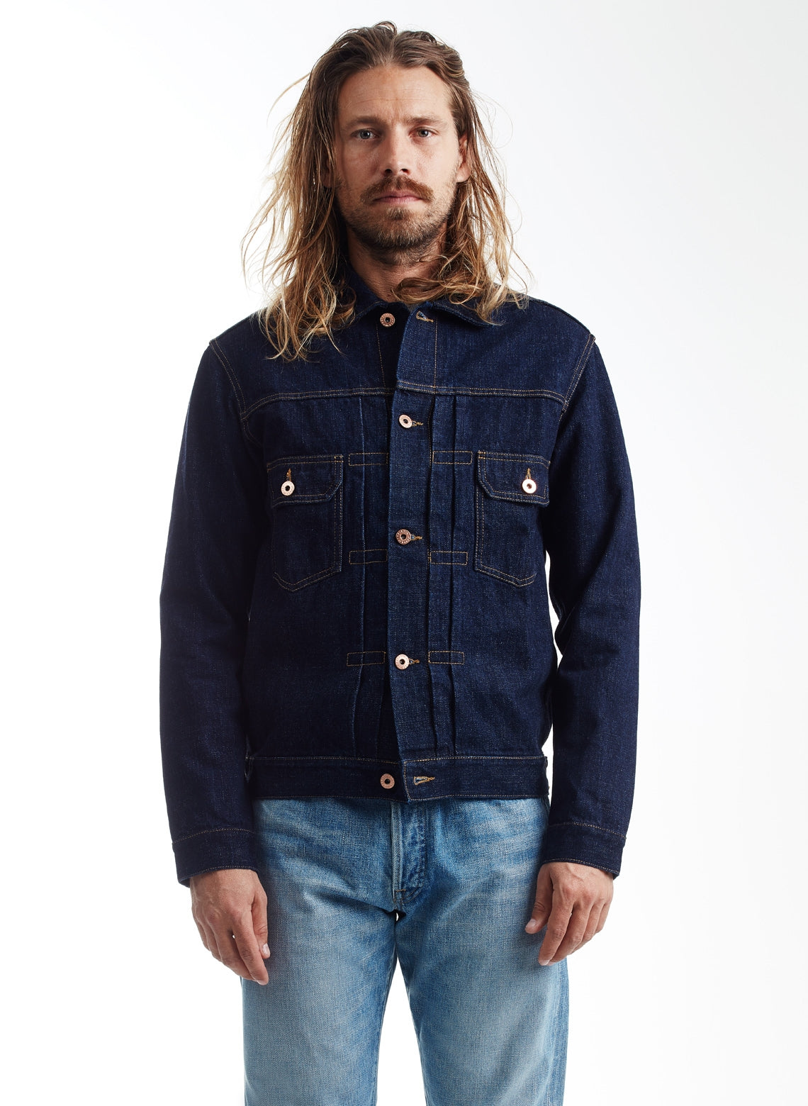 16 oz Raw Canvas Japanese Denim Jacket