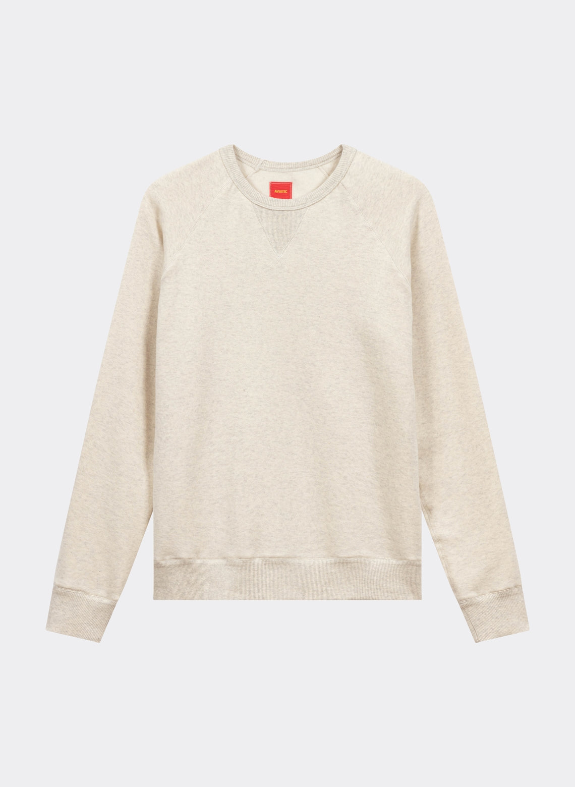 Sweatshirt Col Rond French Terry Japonais Oatmeal