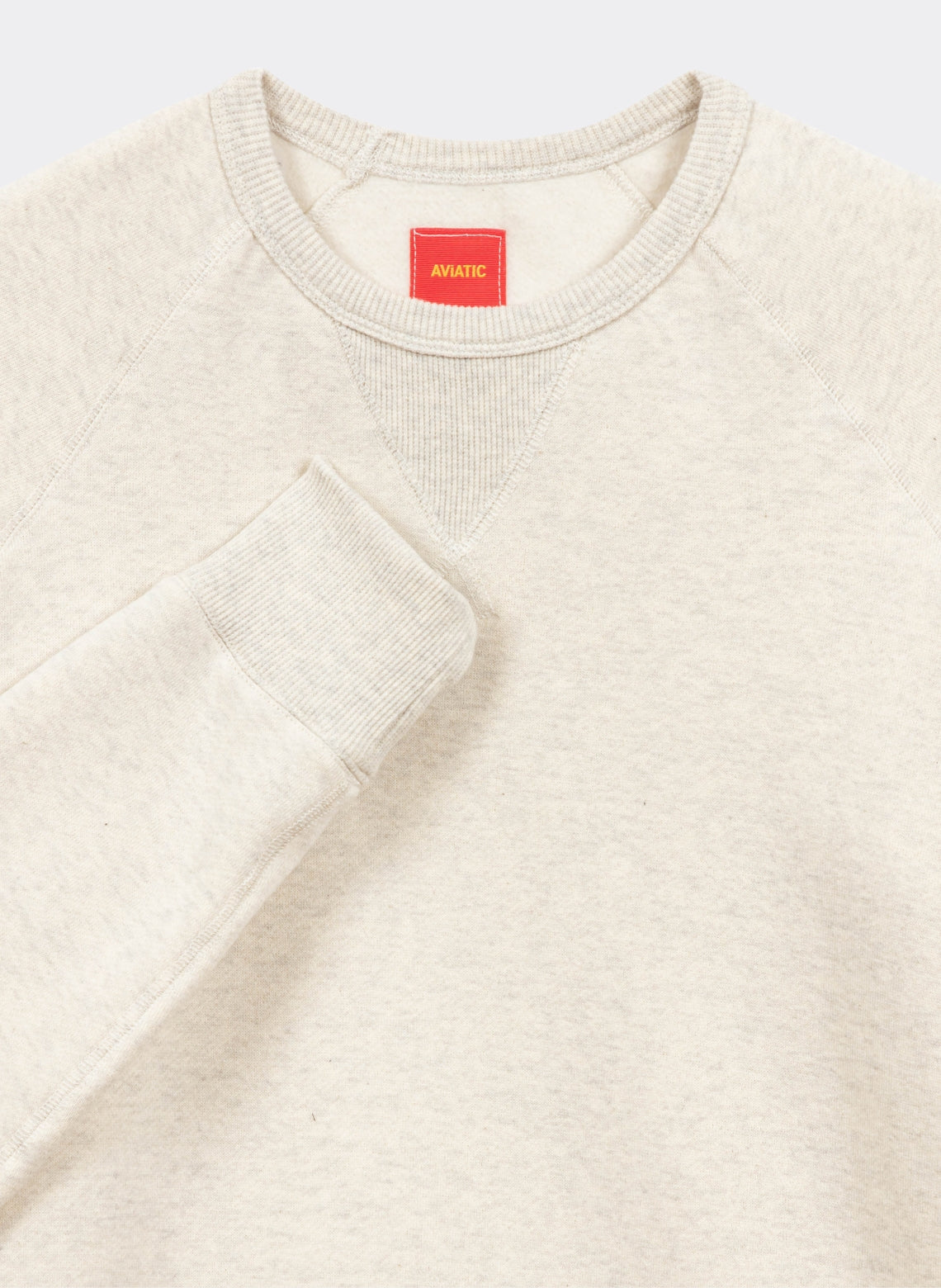 Round Neck Sweatshirt French Terry Japanese Oatmeal