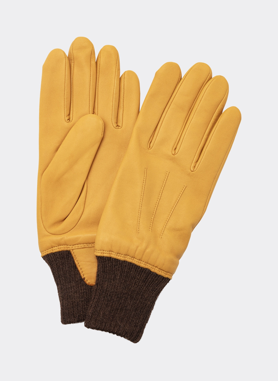 Glazed Lambskin Leather Gloves