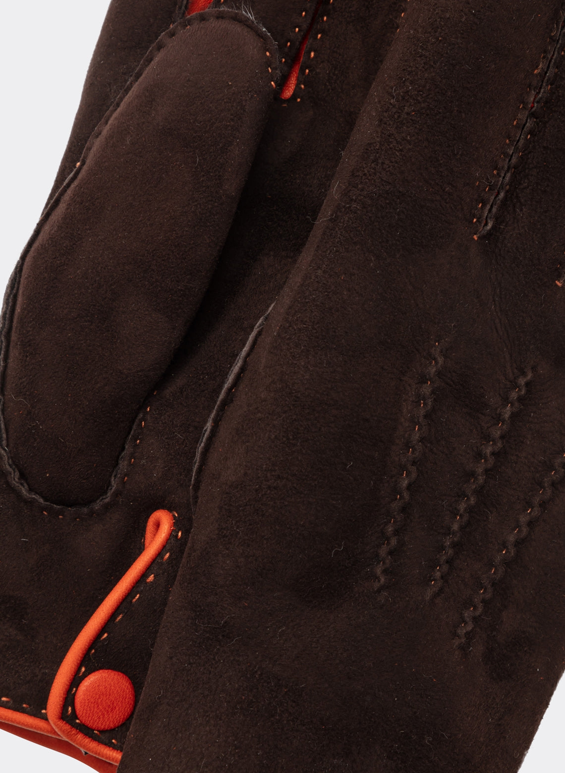 Gants Cuir d'Agneau Double Face Marron