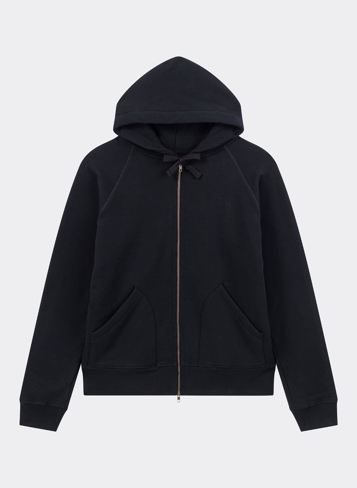 Sweatshirt Zip French Terry Japonais Noir