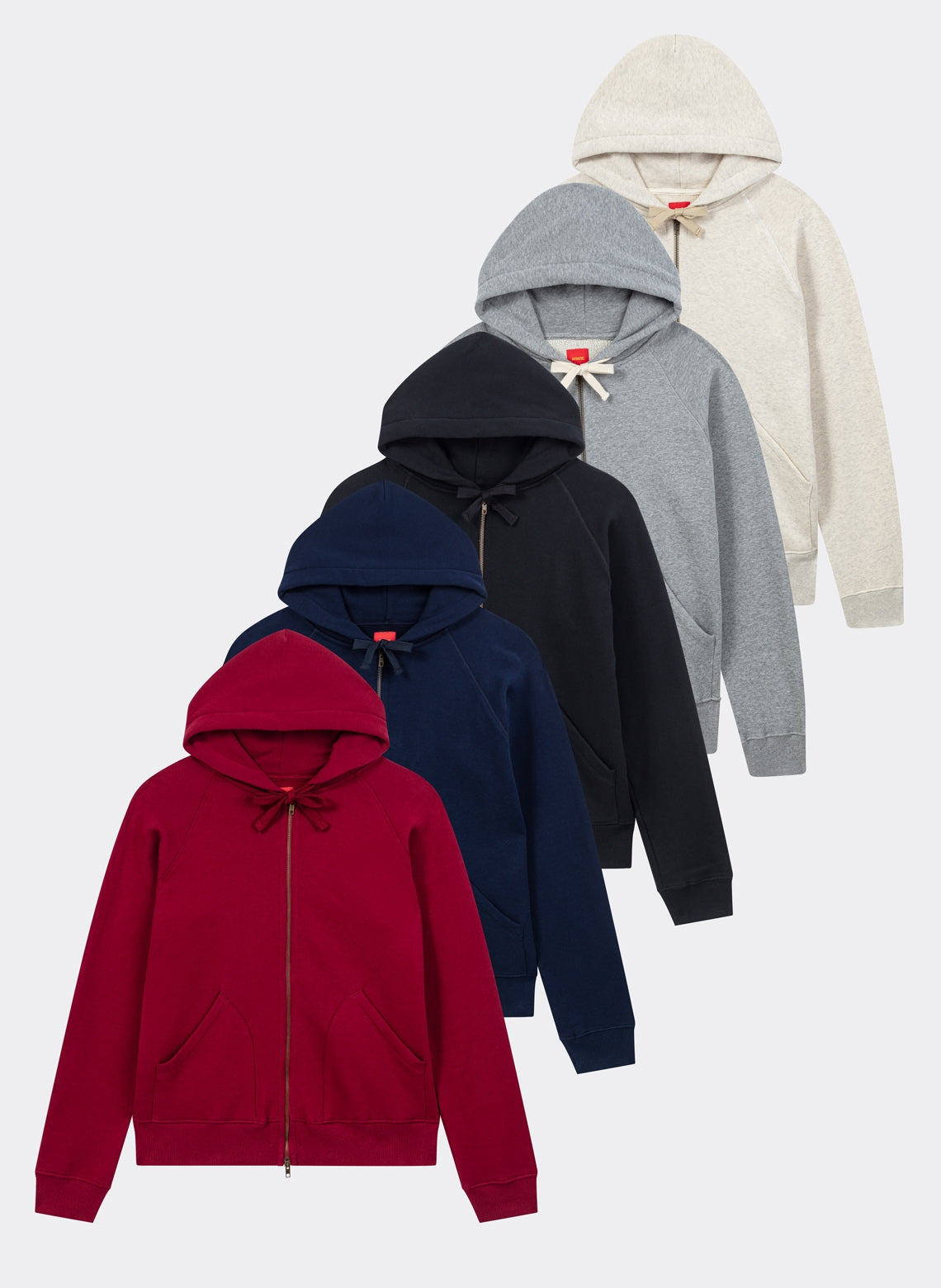 Sweatshirt Zip French Terry Japonais Oatmeal