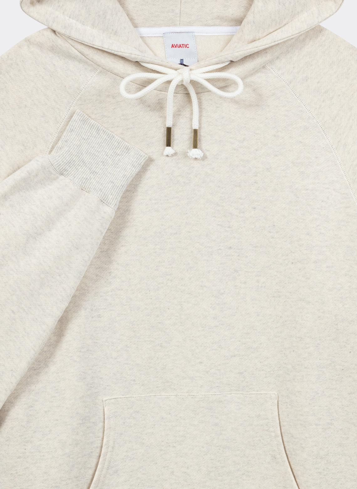 Sweatshirt Capuche French Terry Japonais Oatmeal