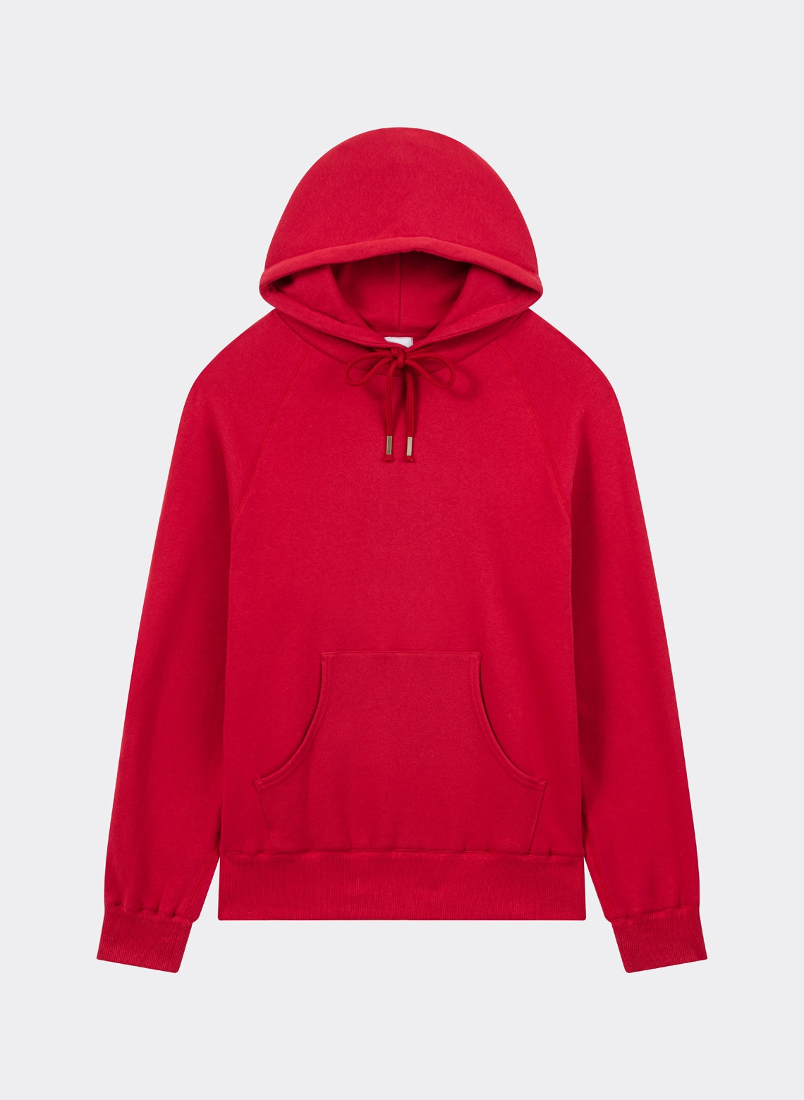 Japanese French Terry Hooded Sweatshirt Red