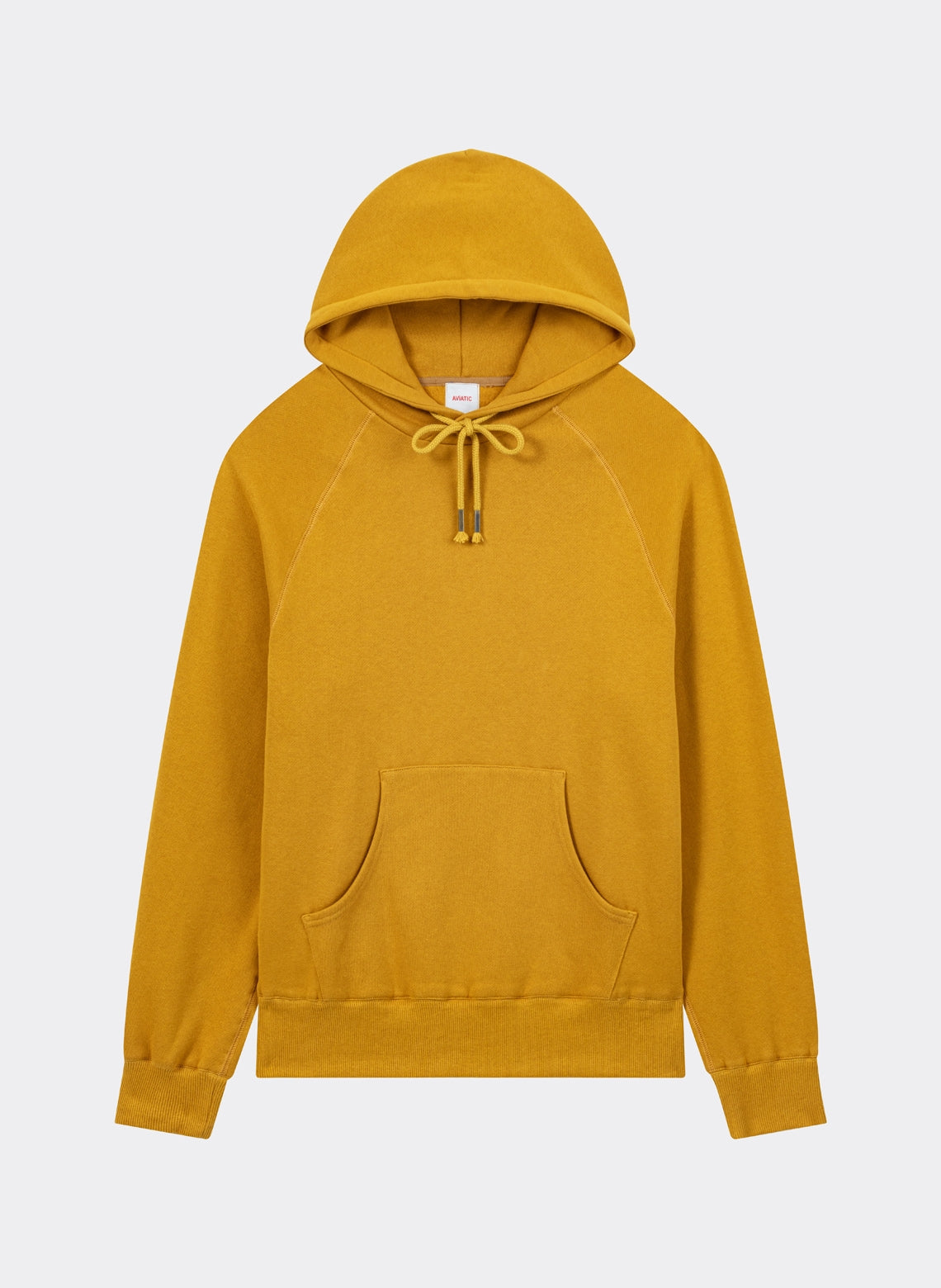 Japanese French Terry Hooded Sweatshirt Mustard