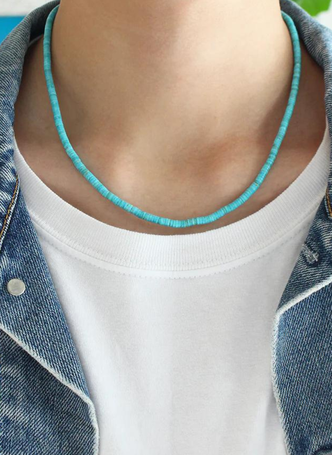 HEISHI NECKLACE - TURQUOISE