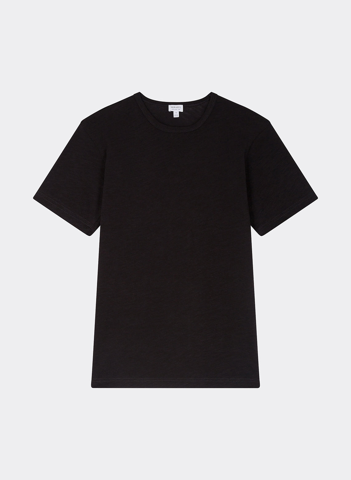 T-Shirt en Coton et Lin Black