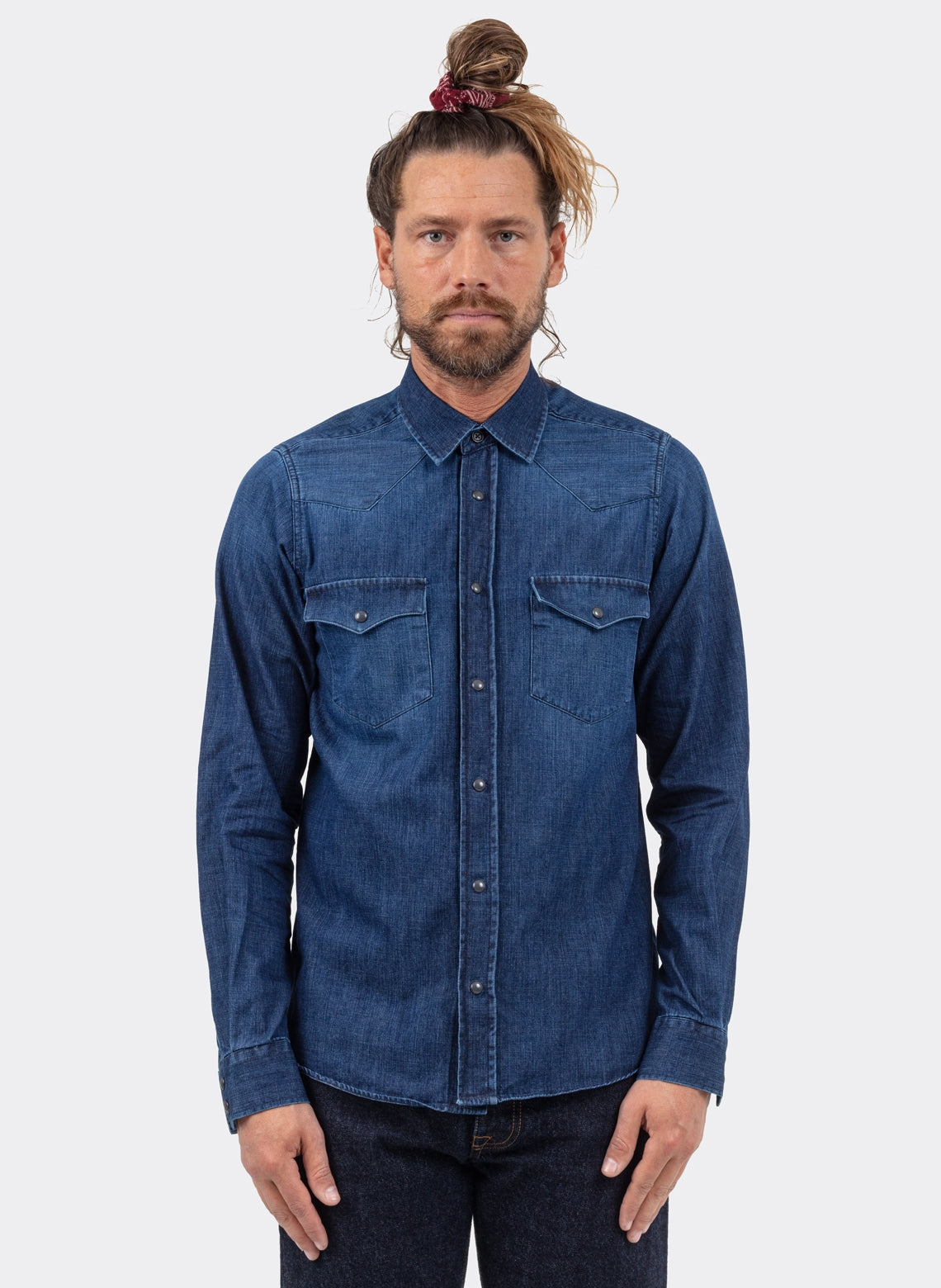 Chemise Western Denim Japonais Selvedge Indigo