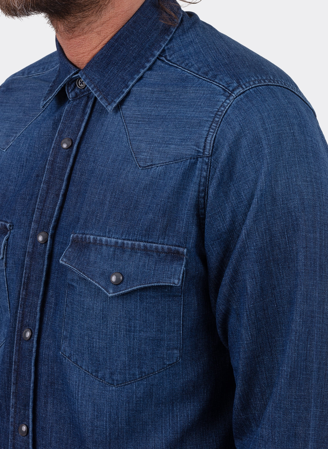 Chemise Western Denim Japonais Selvedge Indigo