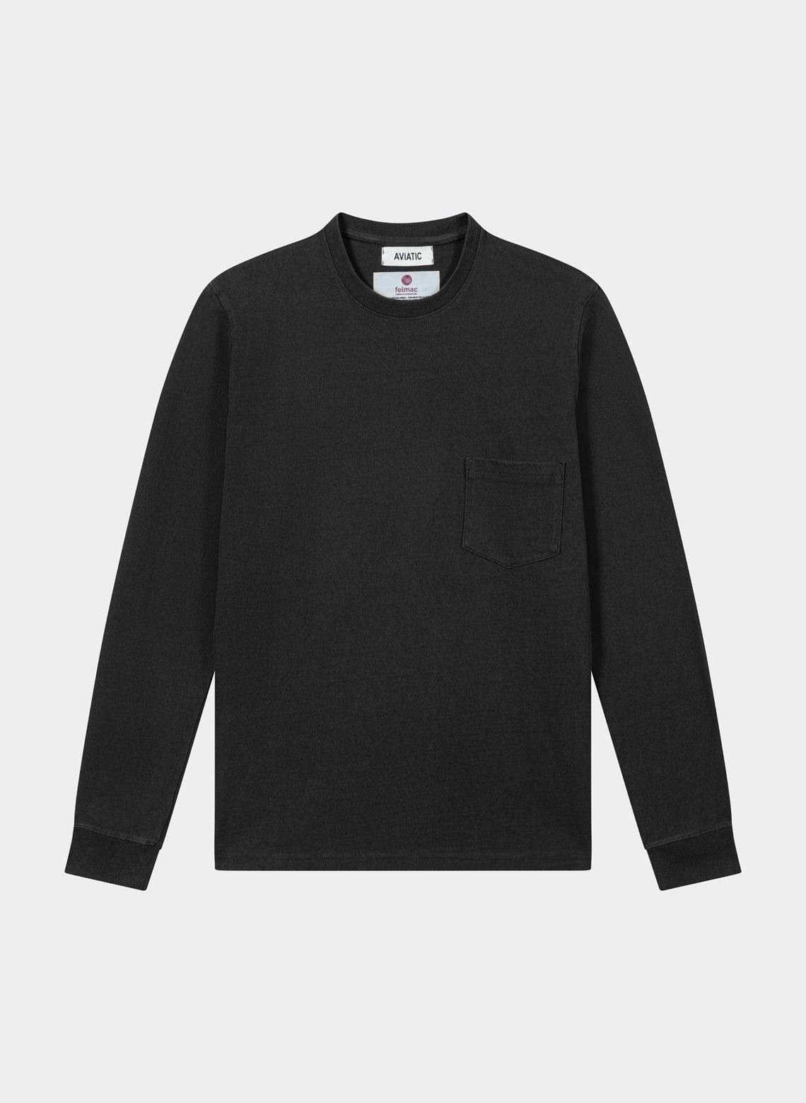 T-Shirt Jersey Lourd Japonais Noir
