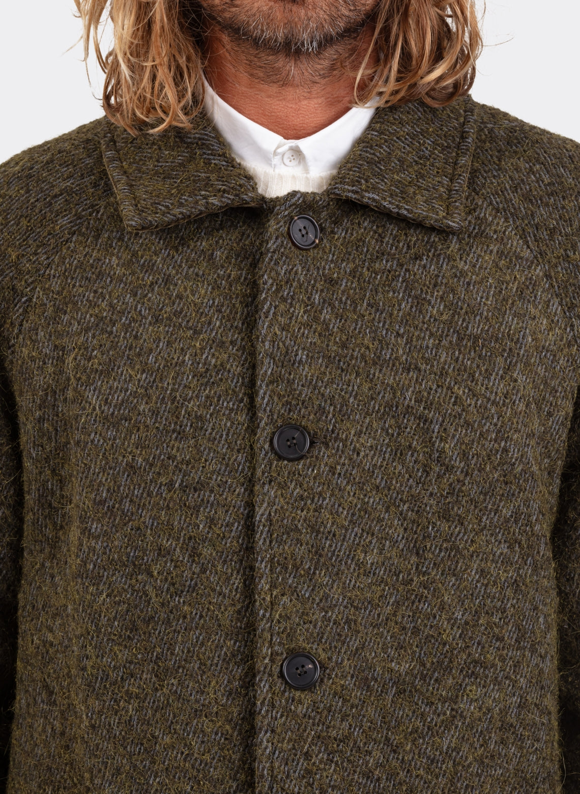 Shetland Wool Raglan Overcoat