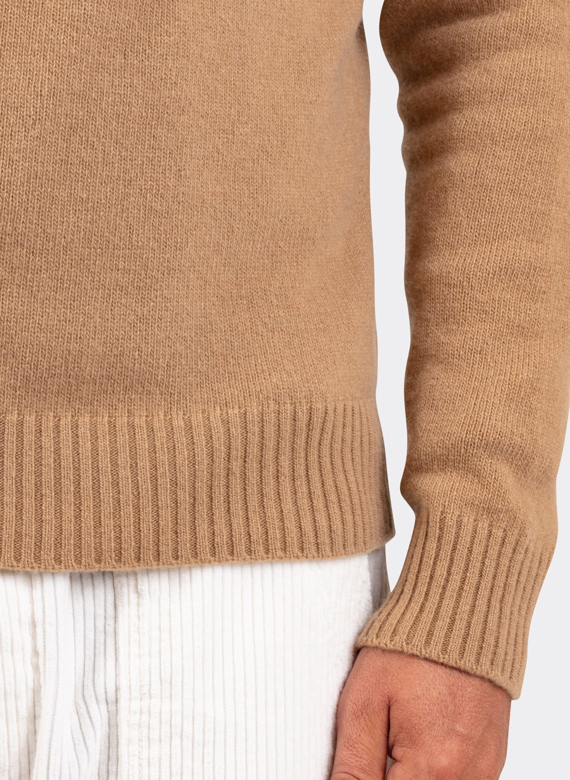 Camel Wool and Cashmere Sweater