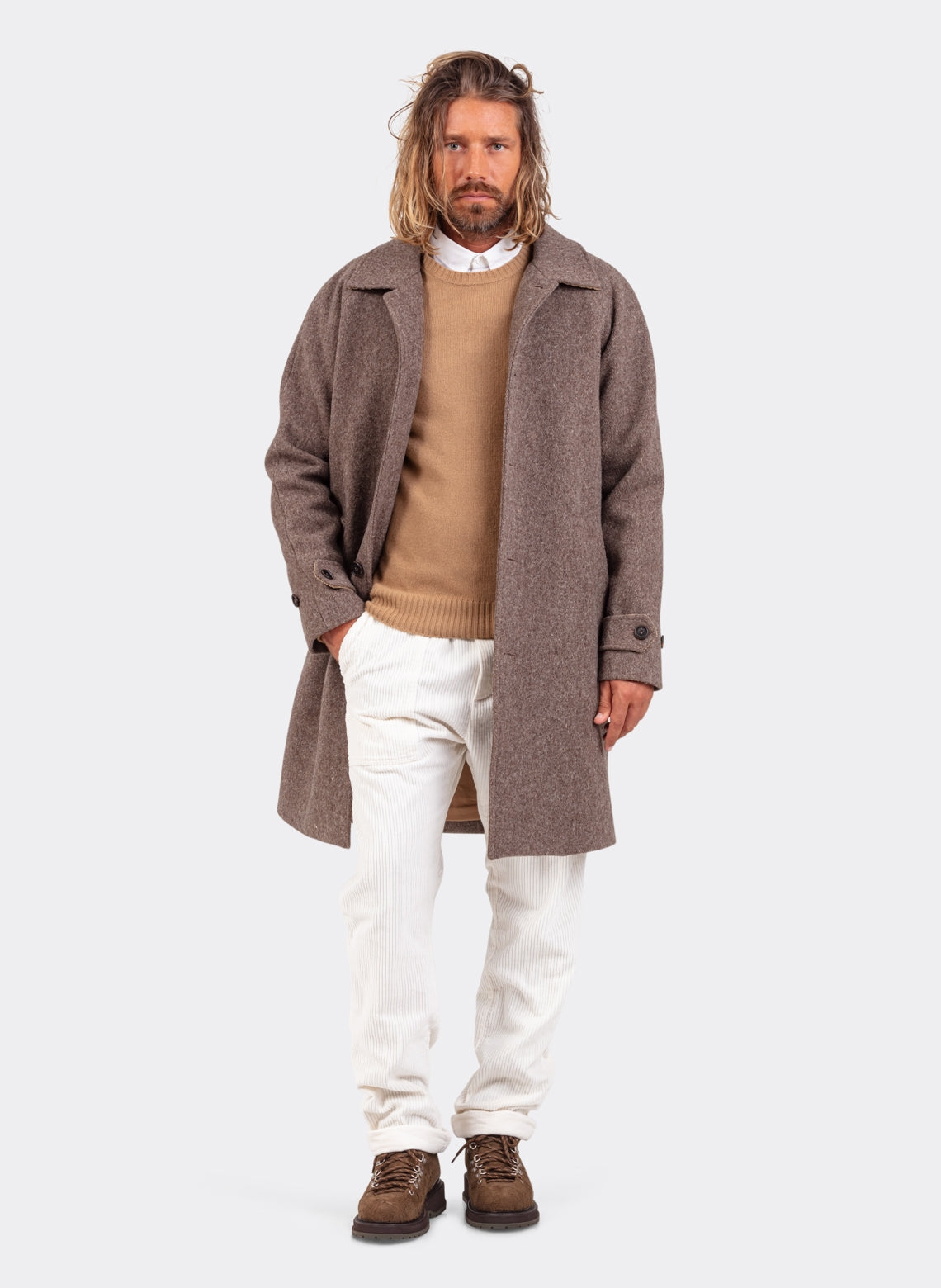 Camel Wool and Cashmere Sweater