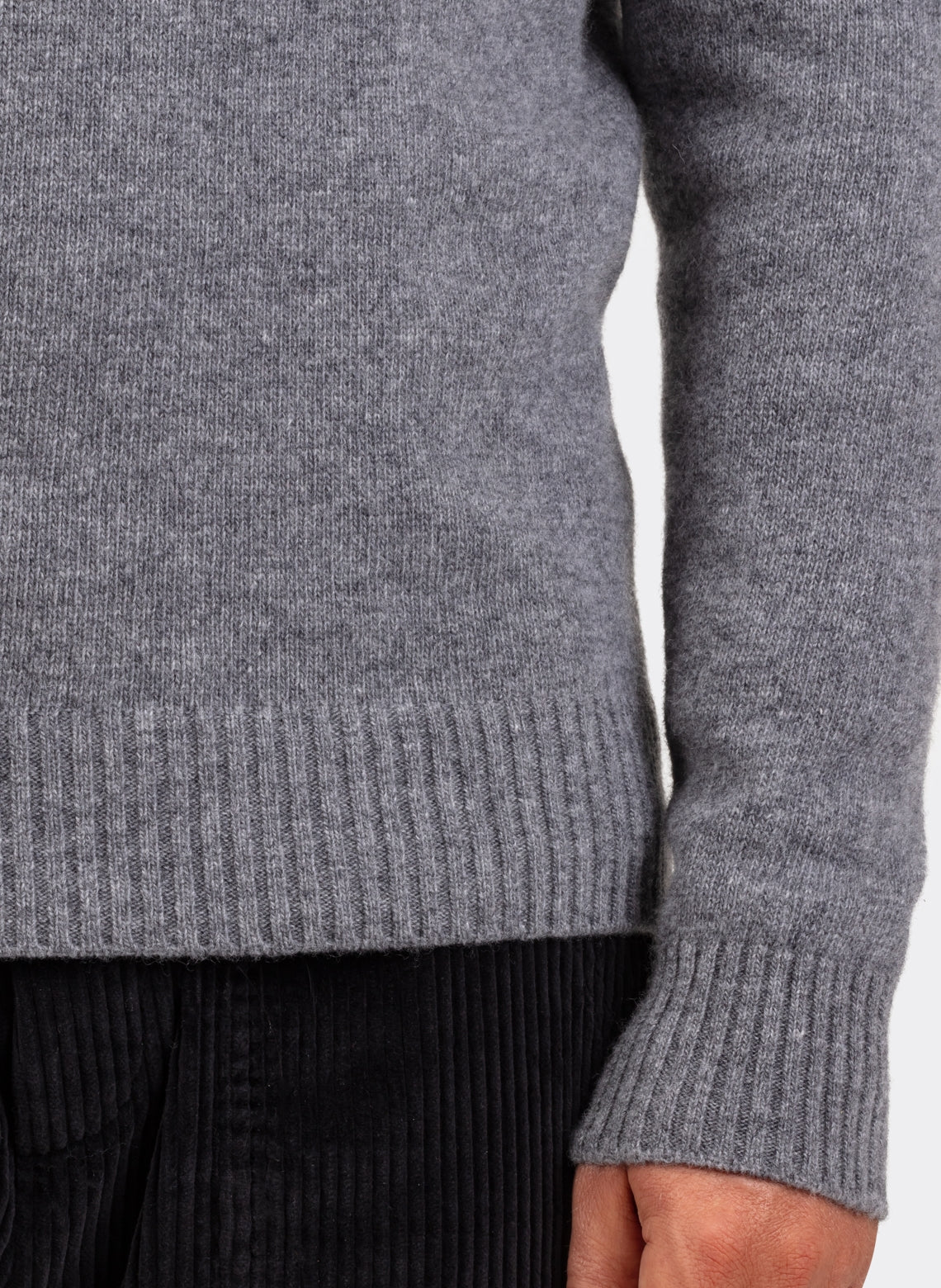 Gray Wool and Cashmere Sweater