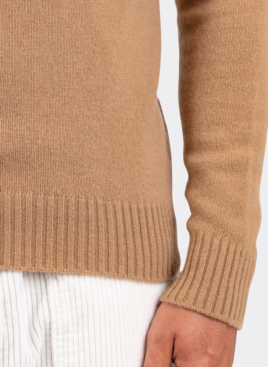 Wool and Cashmere Turtleneck Camel