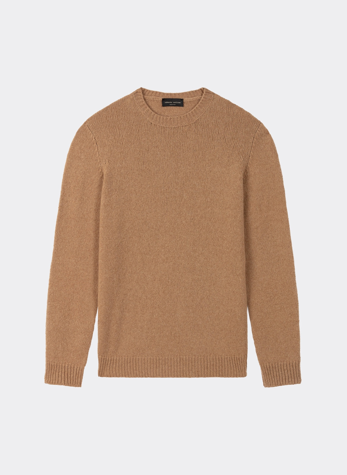 Wool And Baby Camel Sweater in Camel