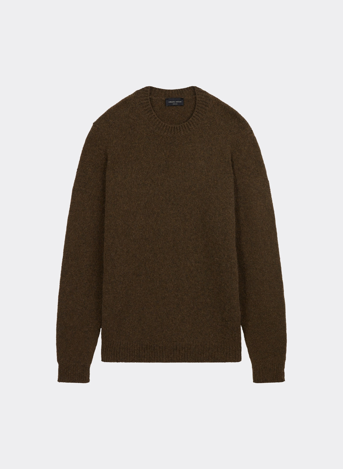 Wool And Baby Camel Sweater in Olive