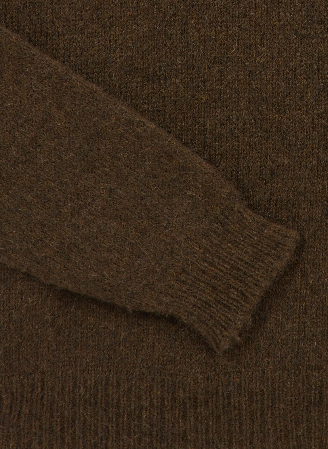 Wool And Baby Camel Sweater in Olive