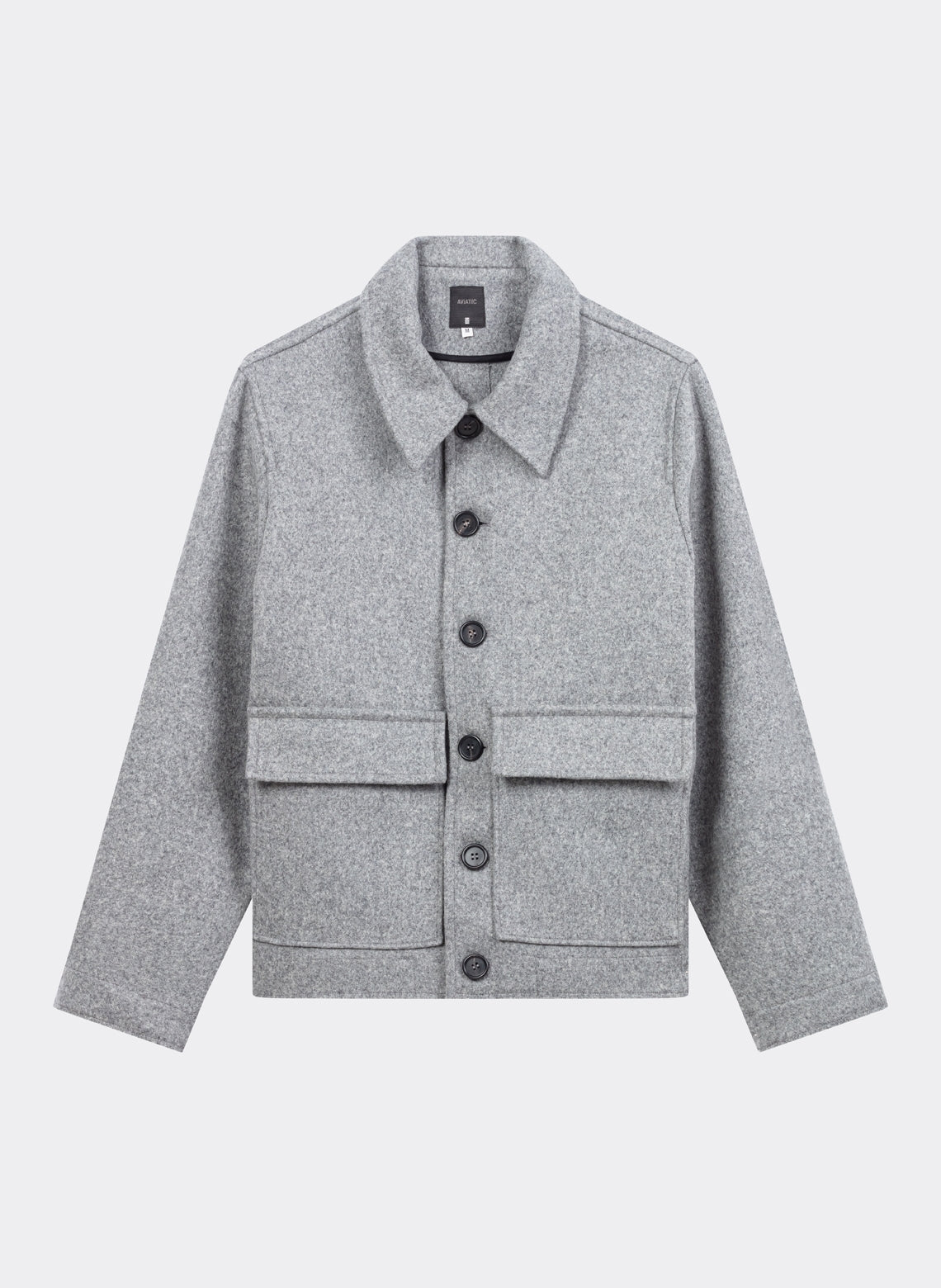 Blouson Laine Jules Tournier Gris Clair