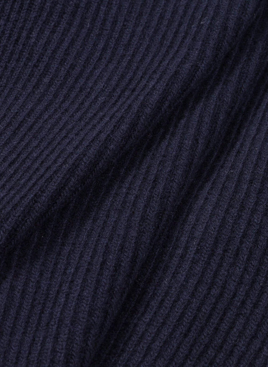 Navy Wool and Cashmere Shawl Collar Cardigan