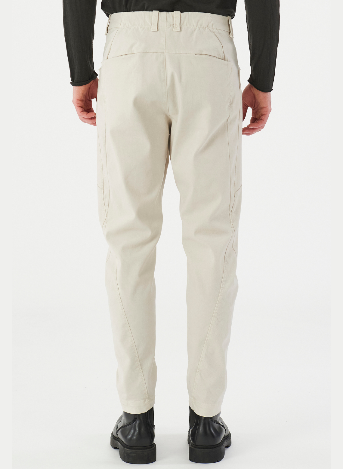 Pantalon ample en tencel et modal stretch Écru