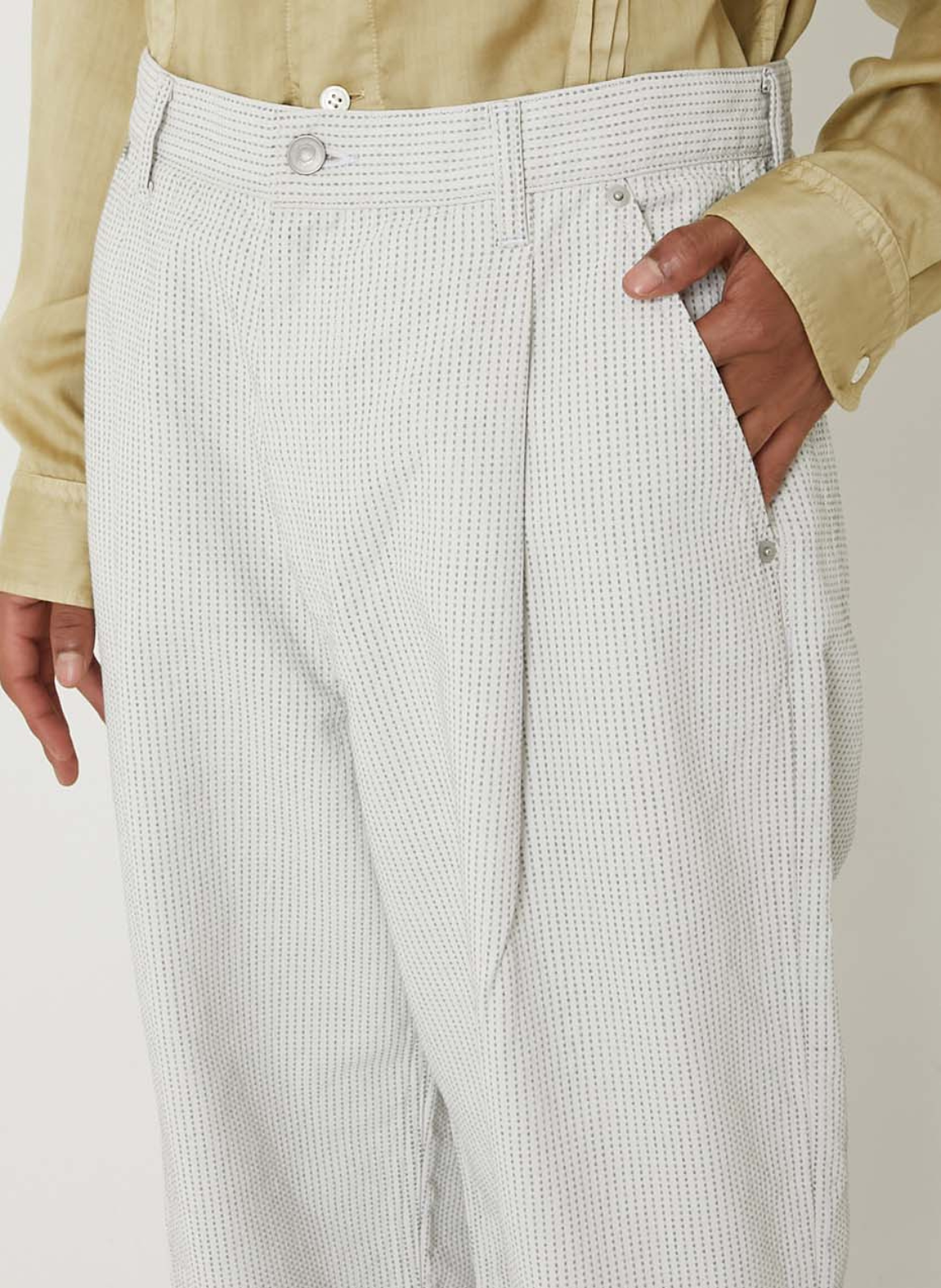 COMPACT TROUSERS EMPAKU WHITE